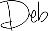 Deb's signature